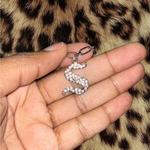 Forever 21 Silver “S” Pendant Necklace